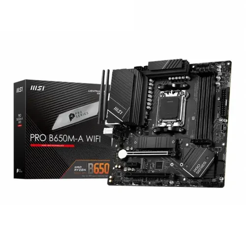 MSI PRO B650M-A WIFI DDR5 AMD AM5 mATX Motherboard