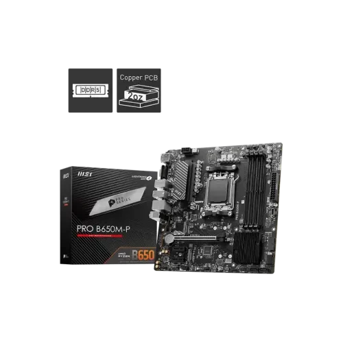 MSI PRO B650M-P DDR5 AMD AM5 mATX Motherboard